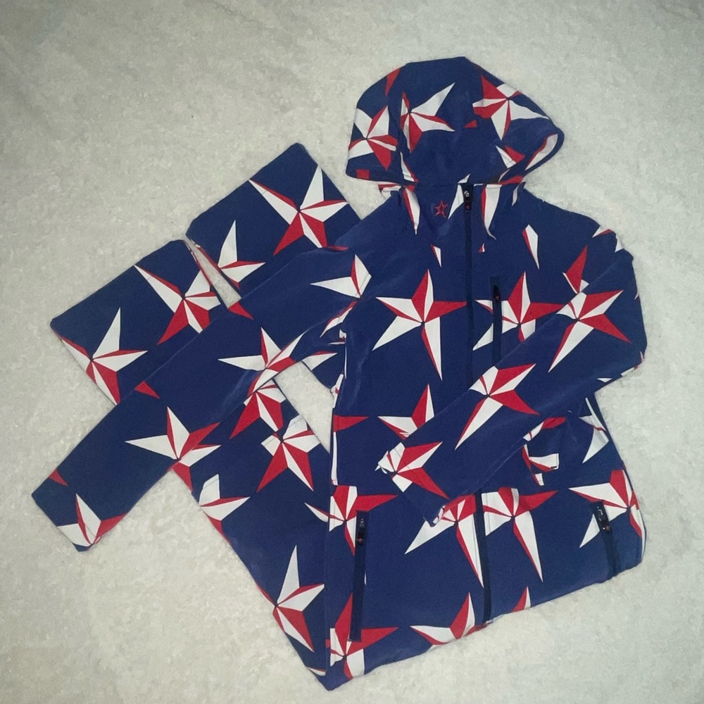 Perfect Moment Blue Navy Star Ski Suit Snow Pants Children’s size 10